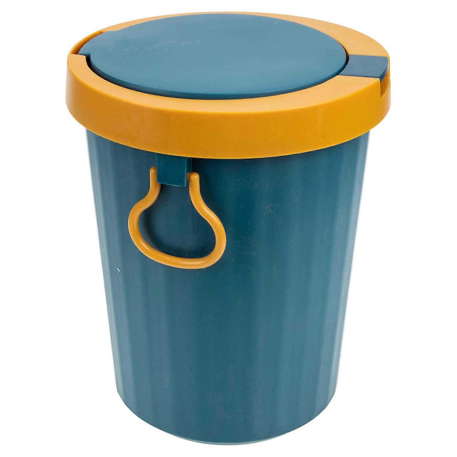 Waste Paper Baskets Plastic Garbage Container Small Trash Bin For General Users .5x15cm 1Set