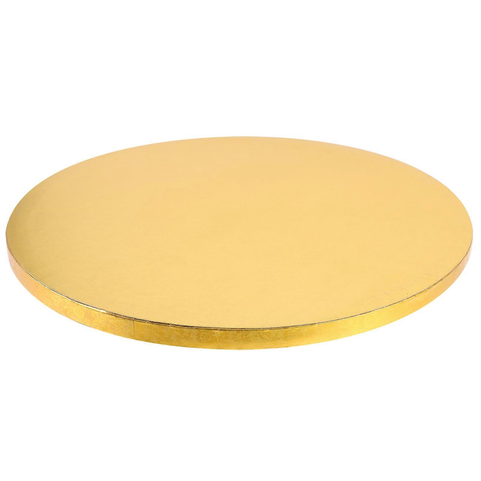 Golden Cake Drum for Convenient Cake