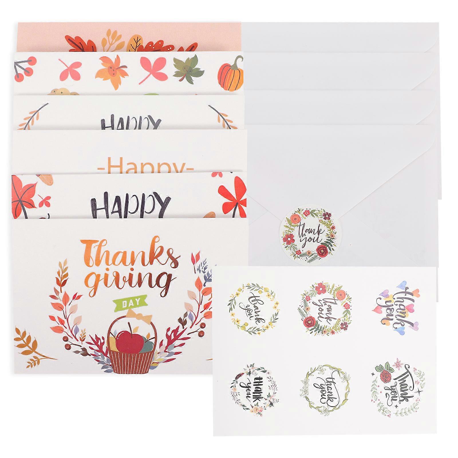 Thanksgiving Greeting Cards Creative Cards for Presenting 12 Sheets