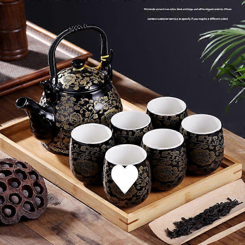 Chinese Ceramic Tea Set, Complete Set, Large Size, Home