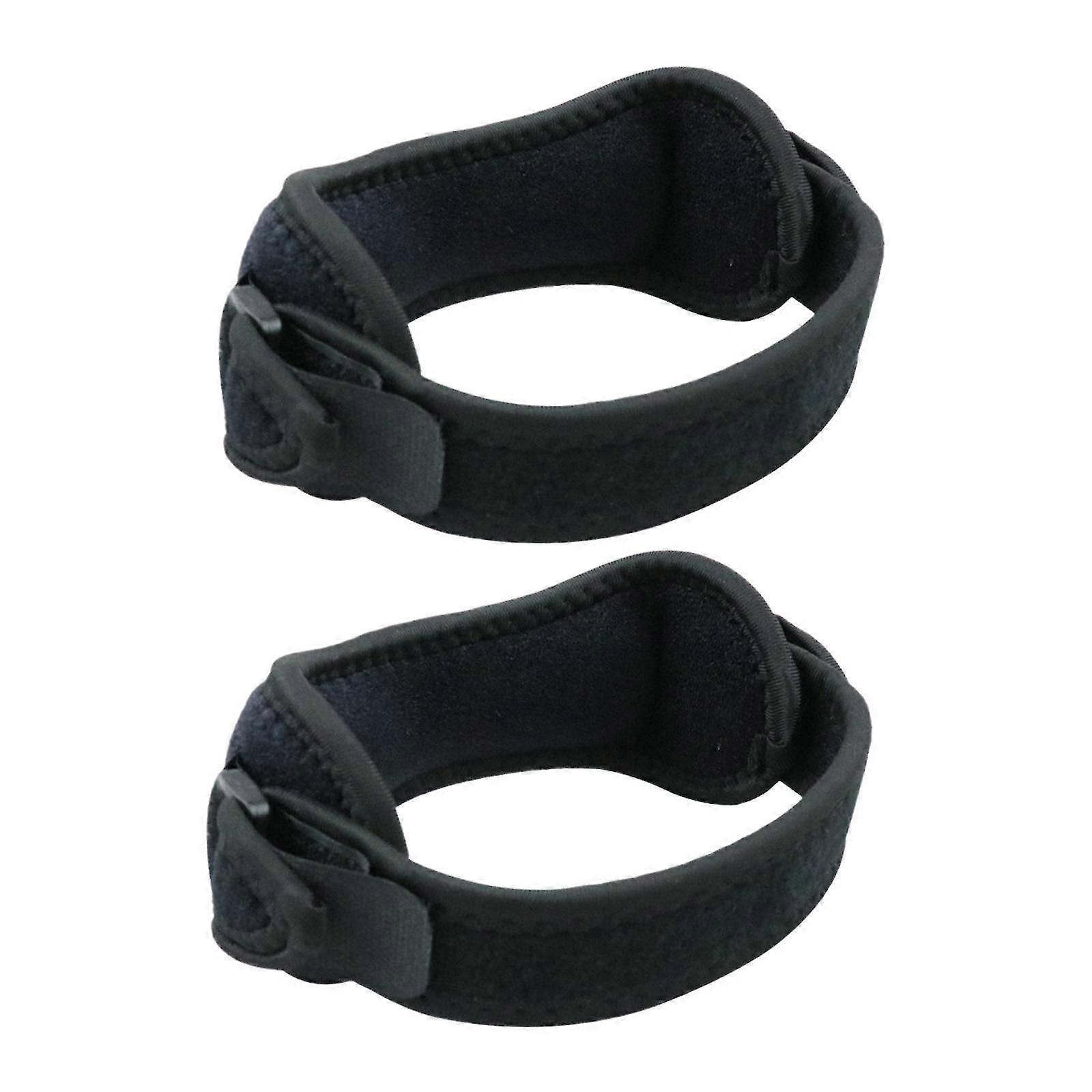 2 Pieces Breathable Patella Strap Adjustable Squats Patella Stabilizer Strap with EVA Padding