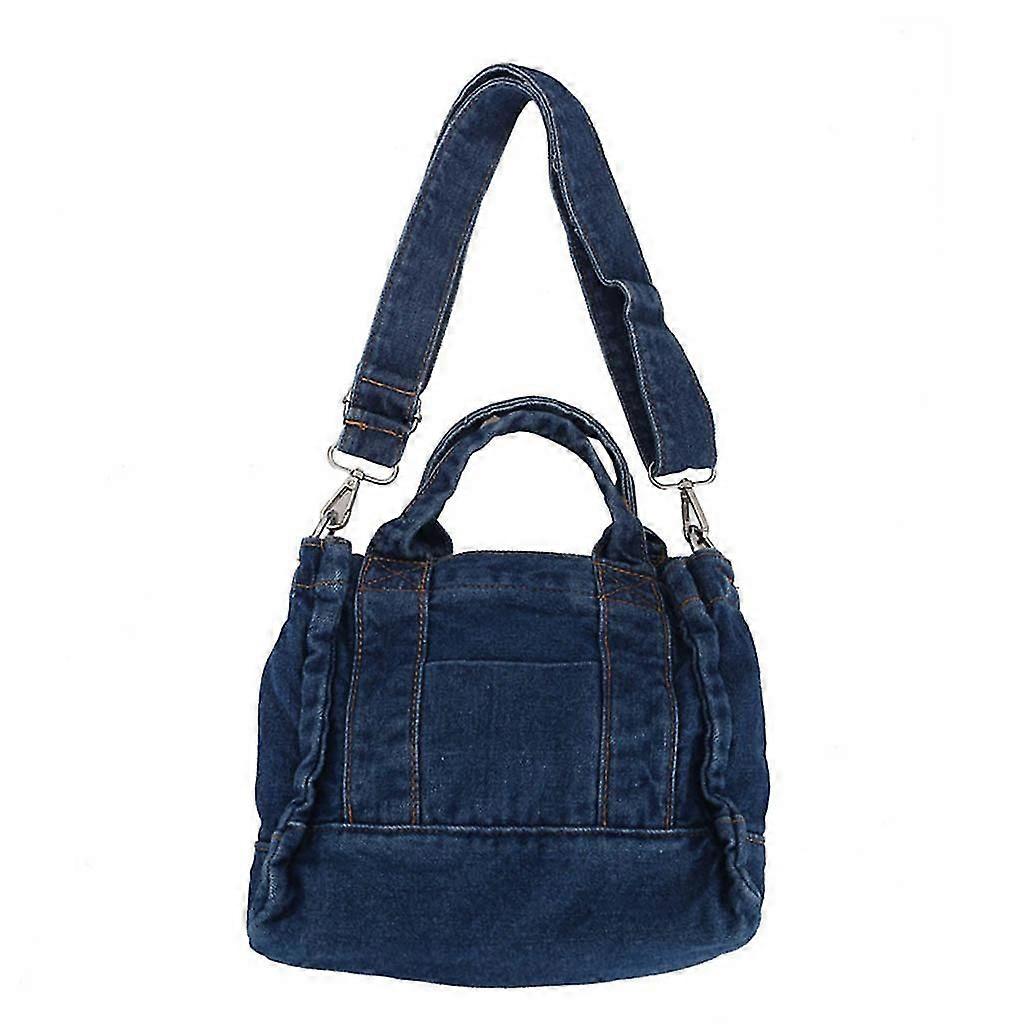 Denim Shoulder Handbag, Multifunction Soft Shopper