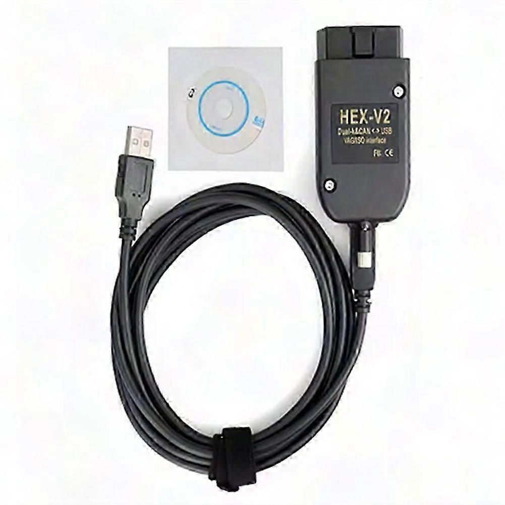 OBD2 Diagnostic Cable VAG Scanner Tool with HEX V2 Support for Vehicle Diagnostics and Programming