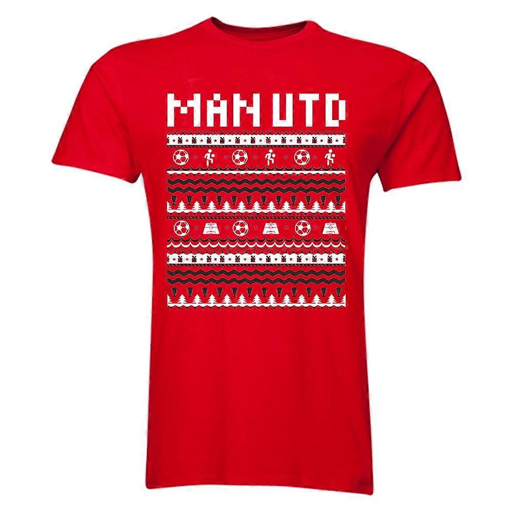 Man Utd Navidad camiseta (rojo)