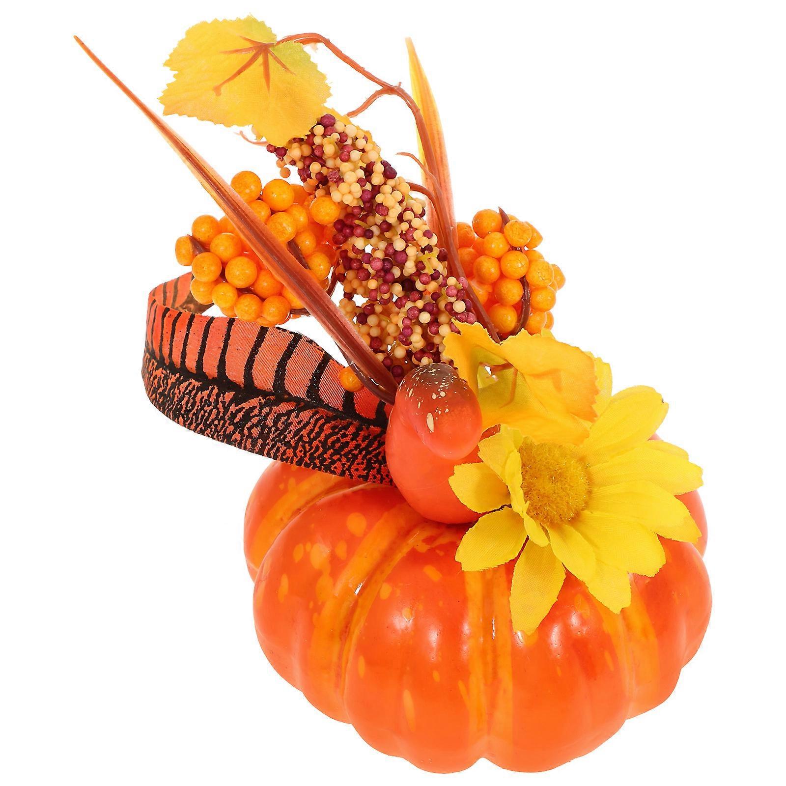 Artificial Pumpkin Decor Maple Leaf and for Decoration 1Pcs