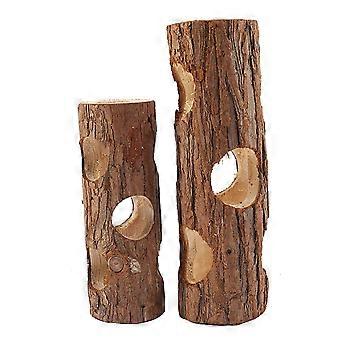 2 stuks houten hamsterspeeltjes voor in het hol, diverse kleuren