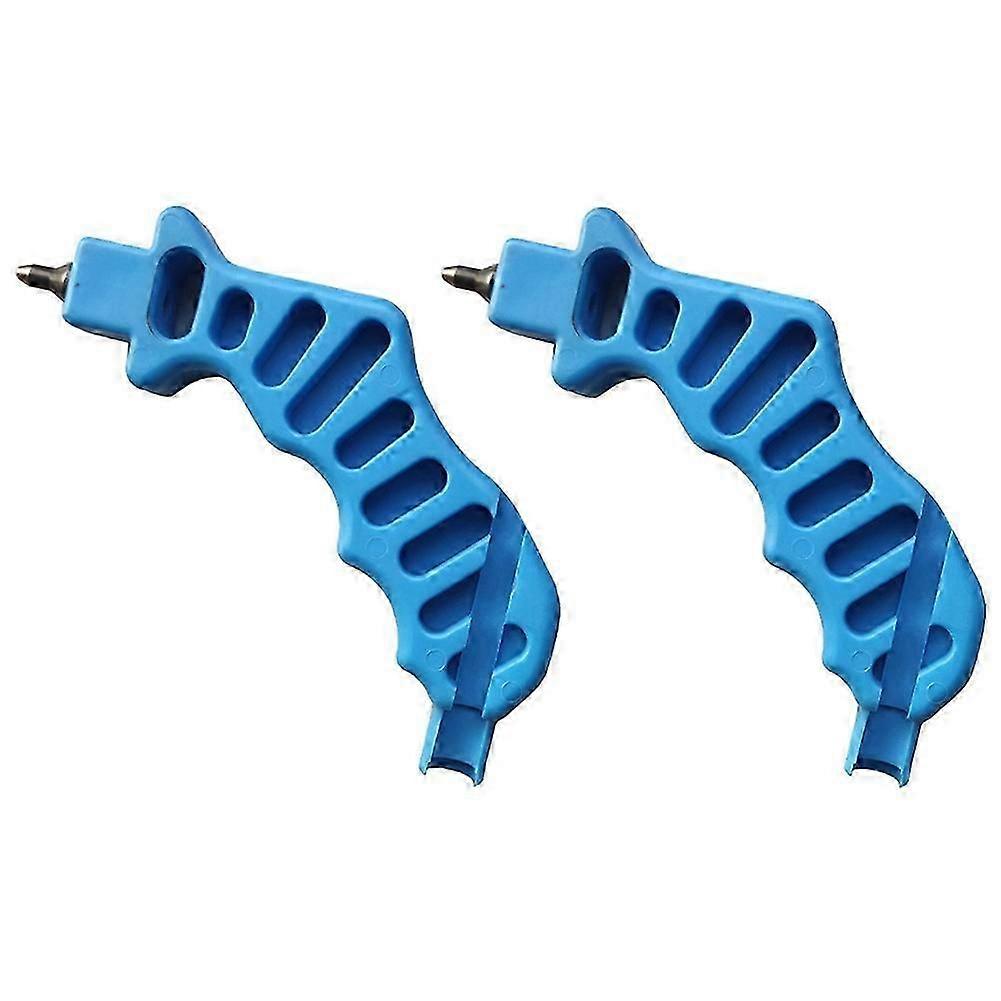 2Pcs Integrated Drip Irrigation Pipe Hole Punching and Pipe Joint Insertion Tool