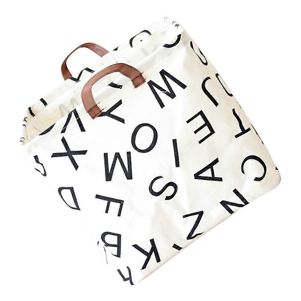 Foldable Laundry Storage Basket for Clothes Organization White