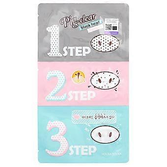Holika Holika, Pig-Clear, Blackhead 3 Step Kit, 1 Kit, 0.24 oz (7 g)