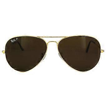 Ray-Ban Sonnenbrille Aviator 3025 001/57 Goldbraun polarisiert