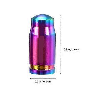Bike Tire Cap Titanium Alloy for French Style Valve 4Pcs Assorted Color