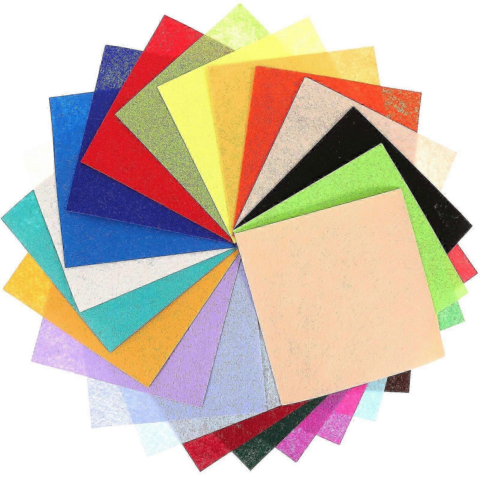 40 Sheets Colorful Patchwork Fabric Sheets for Sewing Craft DIY Materials