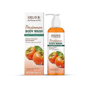 2pcsPersimmon Fresh Body Wash, Cleans Dirt & Oil, Refreshing & Smooth Texture, Formulated with Vitamin E & Aloe Vera Extract