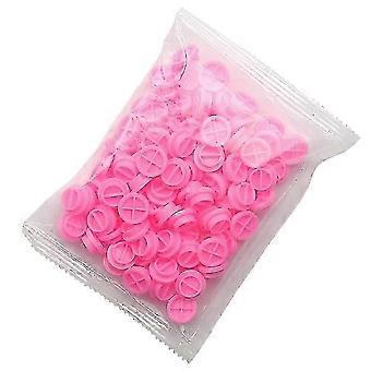Pink Grafting Eyelash Cup for Eyelash Extension Plastic Tool 100Pcs