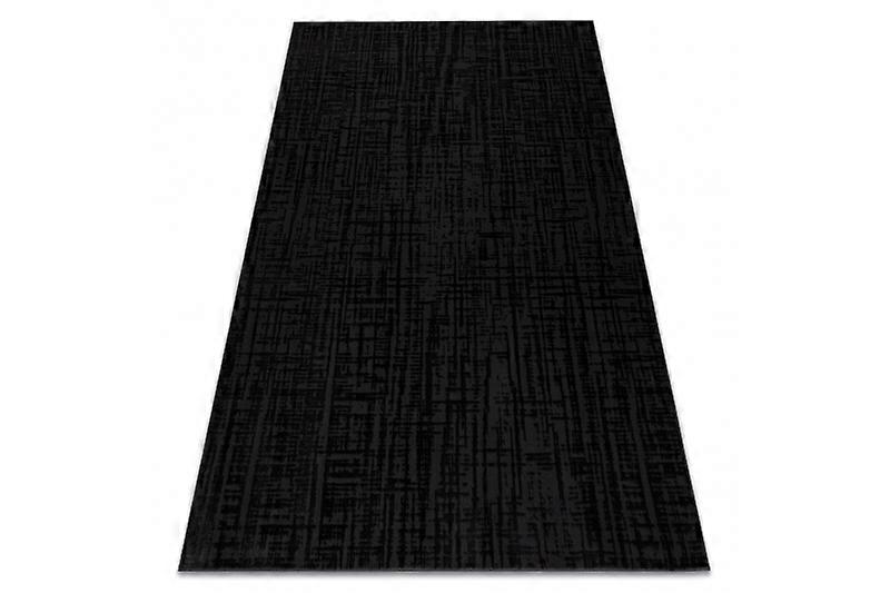 Carpet AURA J2557A black / anthracite - Lines, structural, modern