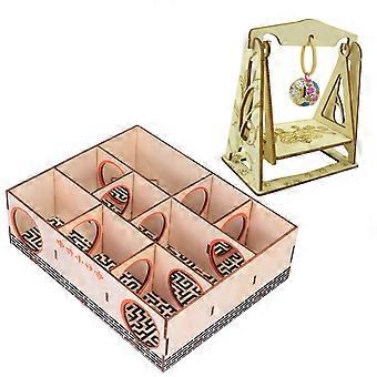 Pet Hamster Maze House for Active Play 2Pcs Wooden Tunnel Plaything