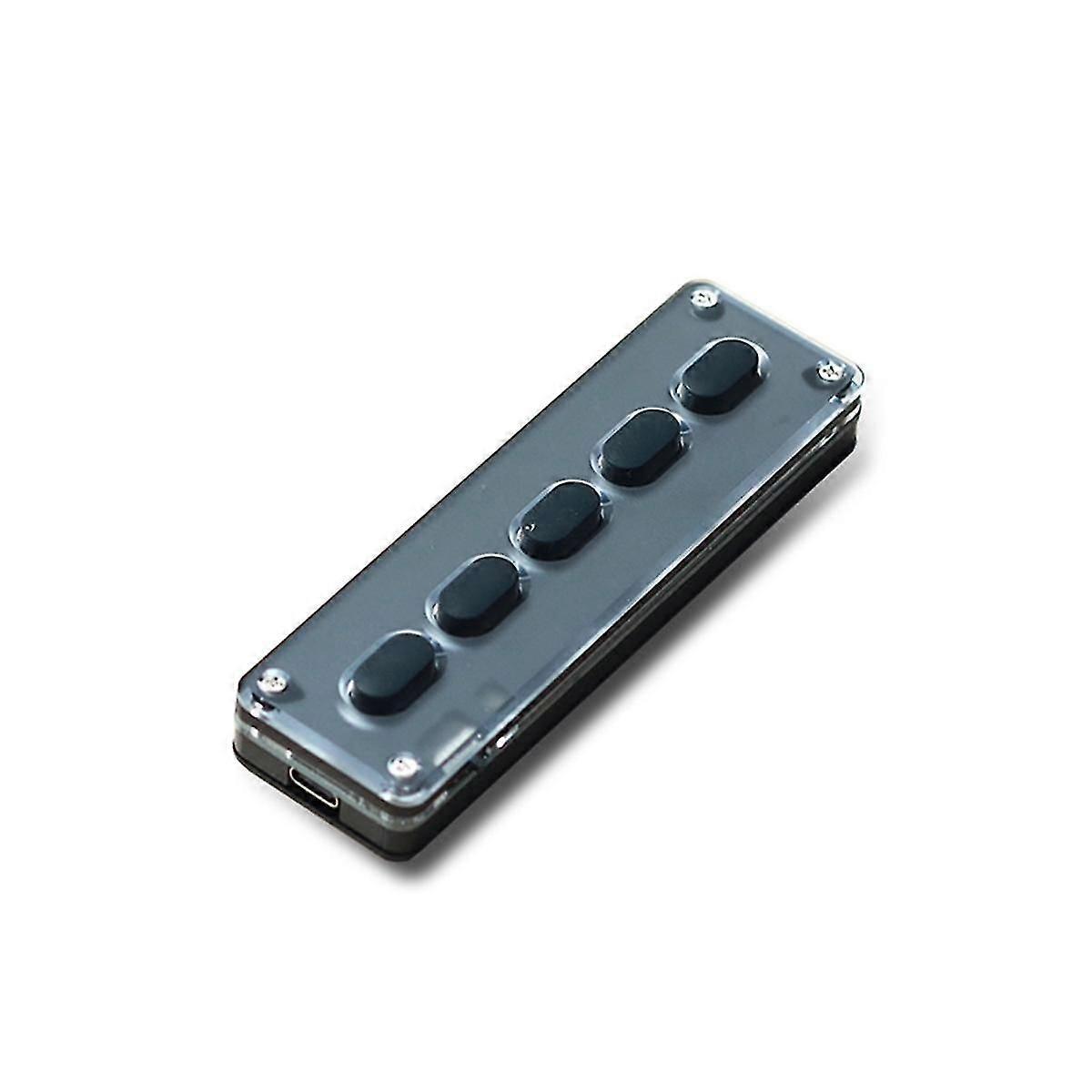 5 Keys Custom Keypad Macro Programmable Bluetooth Keyboard Copy Paste Rgb Button Gaming Mechanical-Yvan