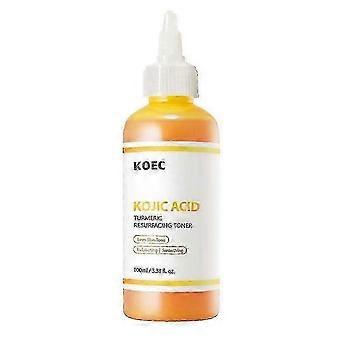 Kojisäure Kurkuma Toner, leichter täglicher Toner für das Peeling, verbessert den ungleichmäßigen Hautton und die Textur für klare Glashaut