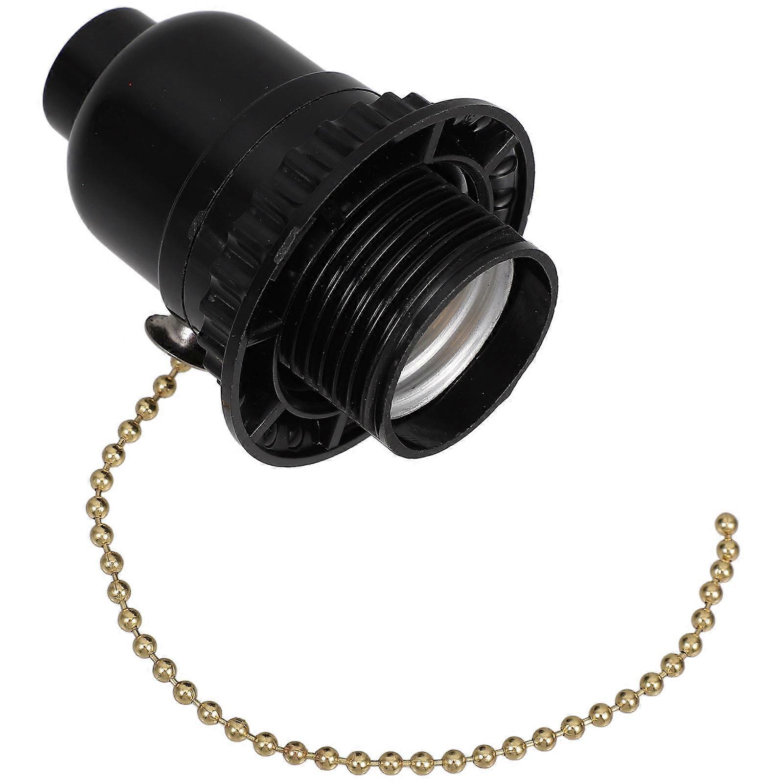 Pull Chain Light Fixture Pullswitch Lamp Holder Ceiling Light Socket Accessory E27 Lamp Holder with Pull Chain Ceiling Light Lamp Holder with Pull Cha