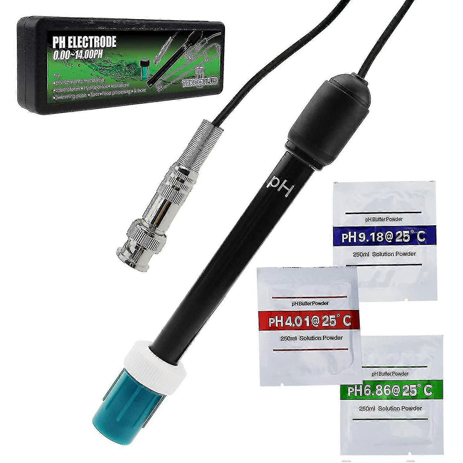 Ph With Electrode 300cm Long Cable And Bnc Plug For Ph Meter Controller (bnc Ph Electrode)