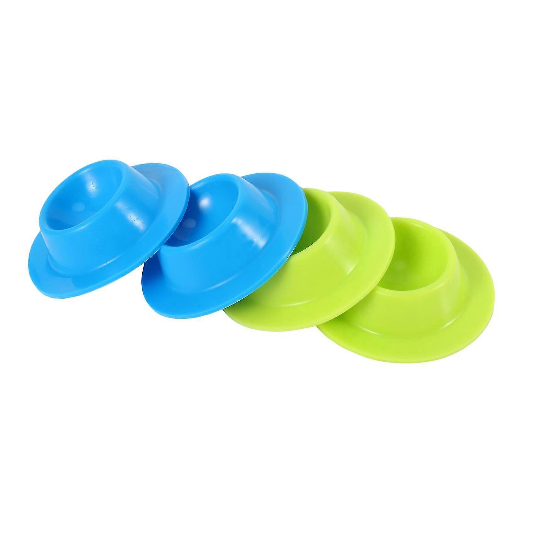 4 Pcs Silicone Egg Cups In Modern Design Holders Set Serving Kitchen Boiled Eggs Breakfast(random C