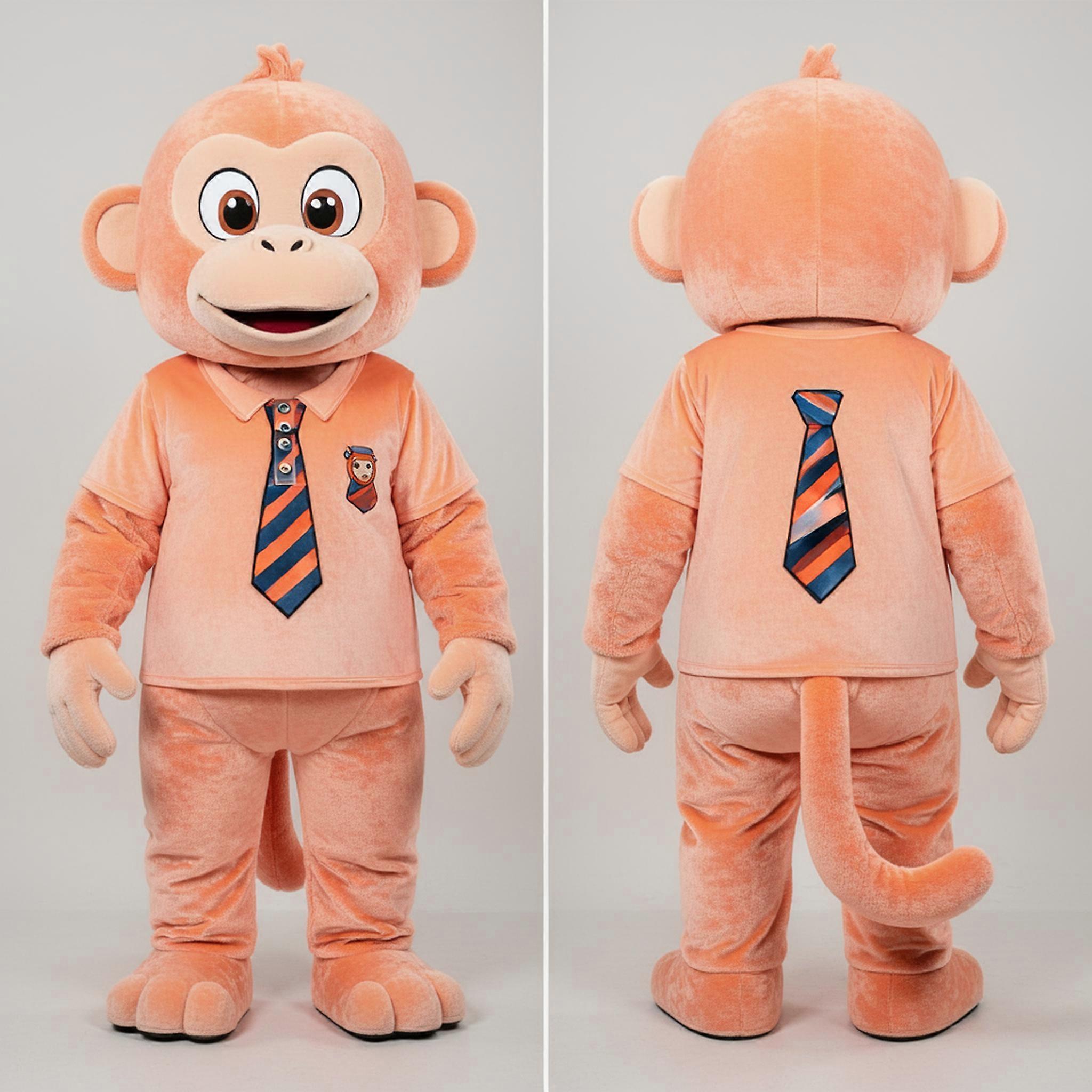 MASTICOT Peach Soft Cuddly Orangutan Mascot