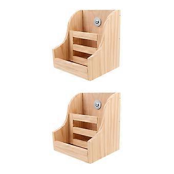 Heuraufe aus Holz für Kaninchen und Kleintiere, 2-teiliges Set