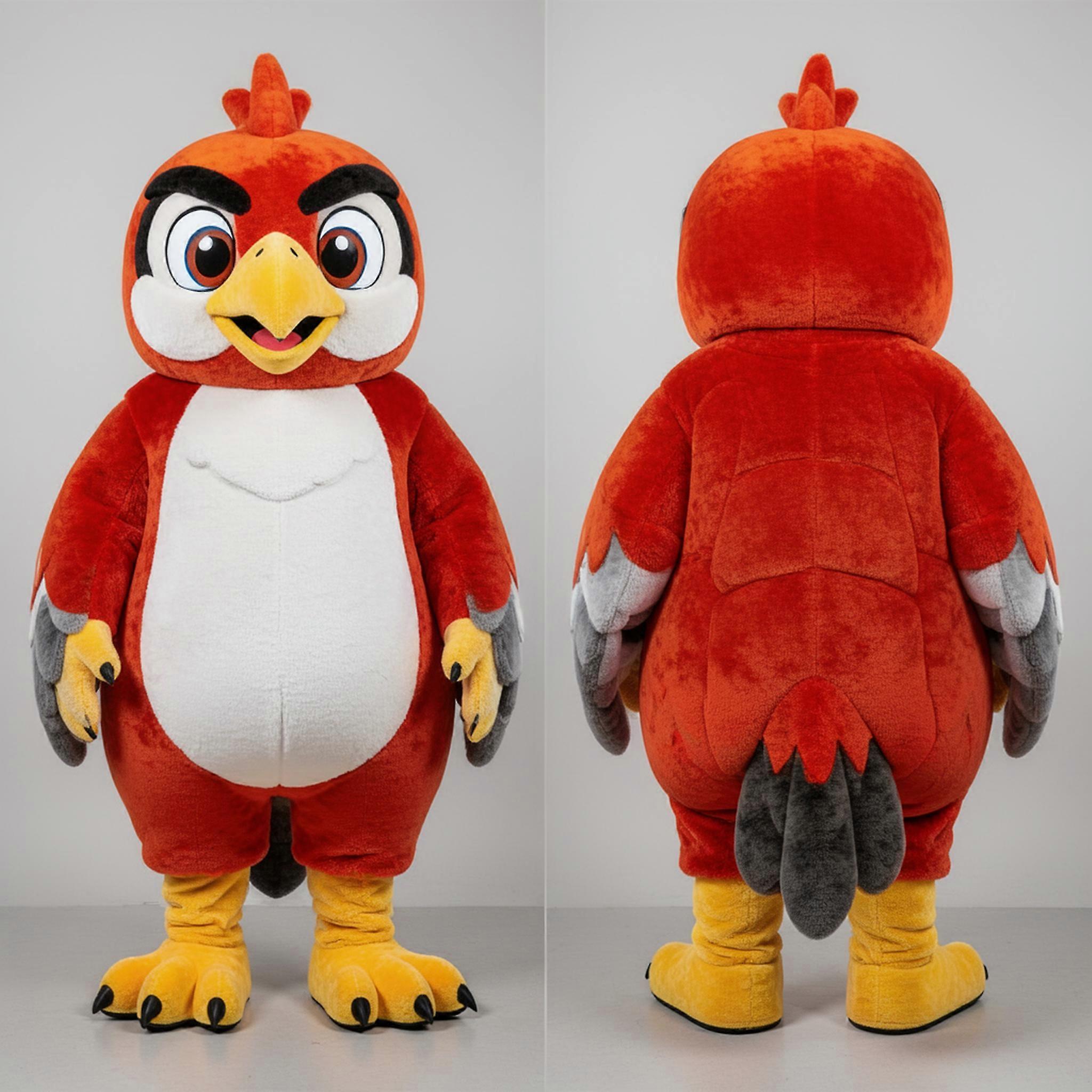 MASTICOT Rust Orange Broad Winged Falcon Mascot