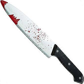 with Blood Detail 30cm Halloween Bloody Knife Prop with Black Handle-Good