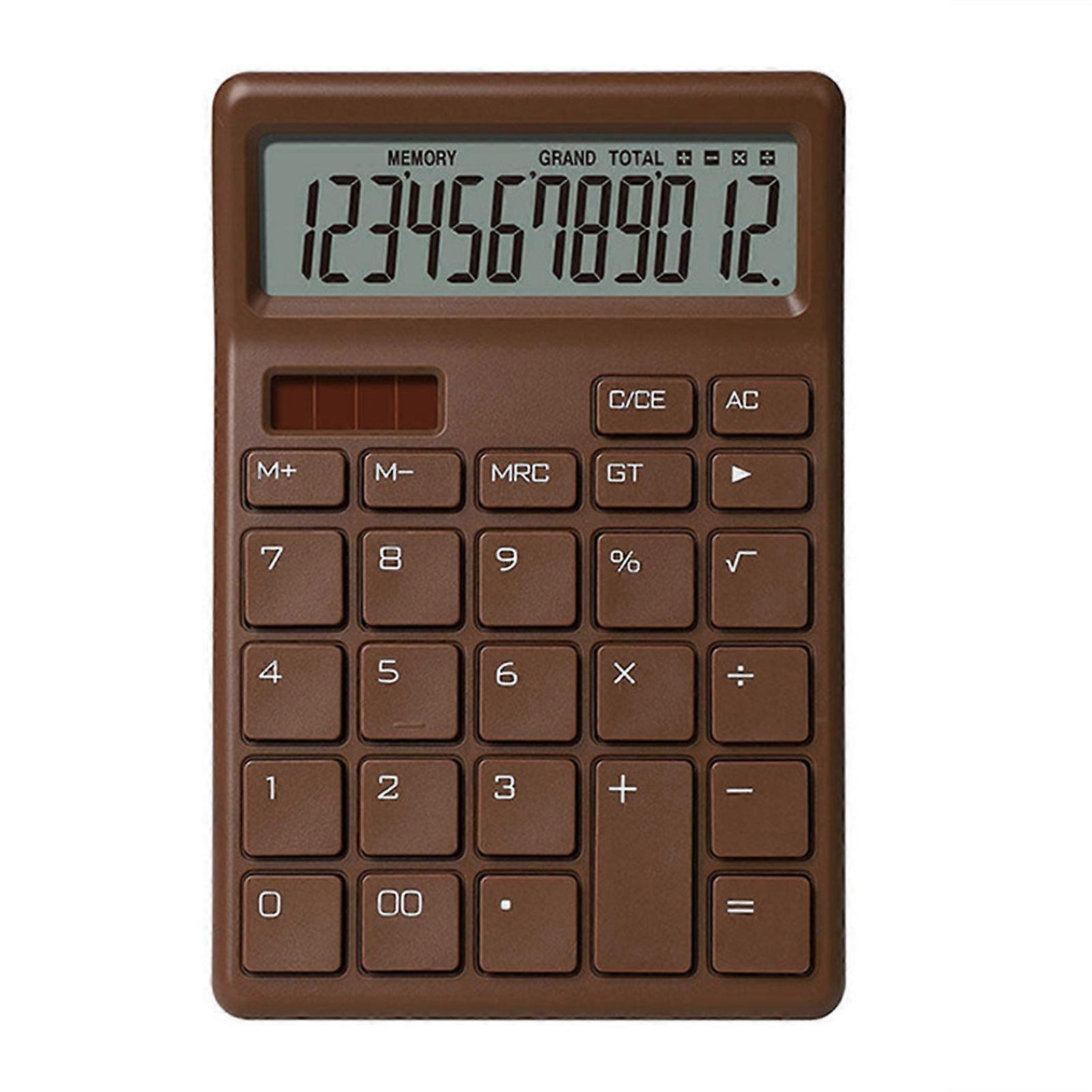 Electronic Calculator with Compact Design and Large Display for School Use