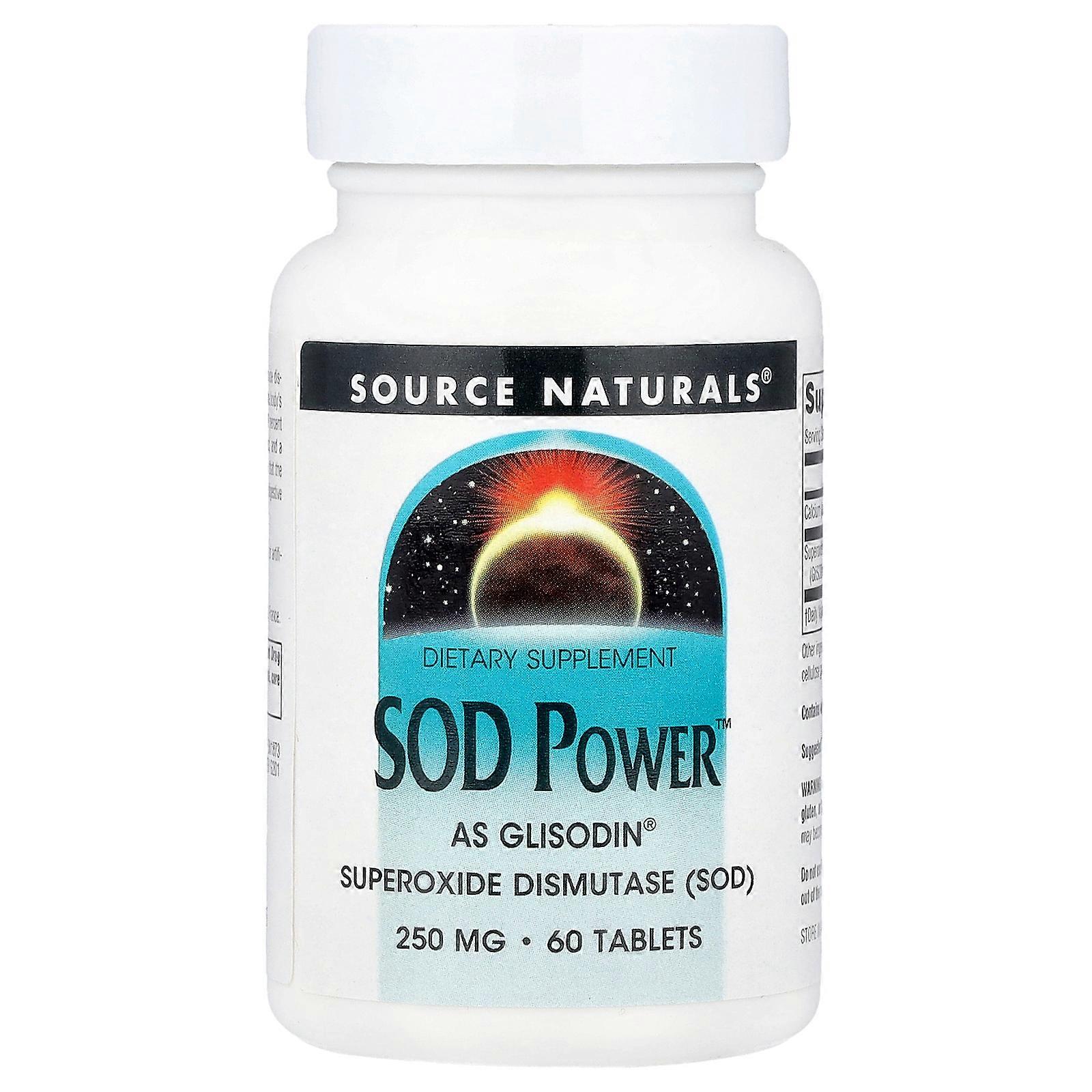 Source Naturals, SOD Power™, 250 mg, 60 Tablets