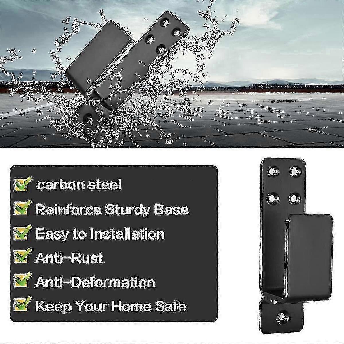 U-Shaped 2x4 Door Security Bracket Kit