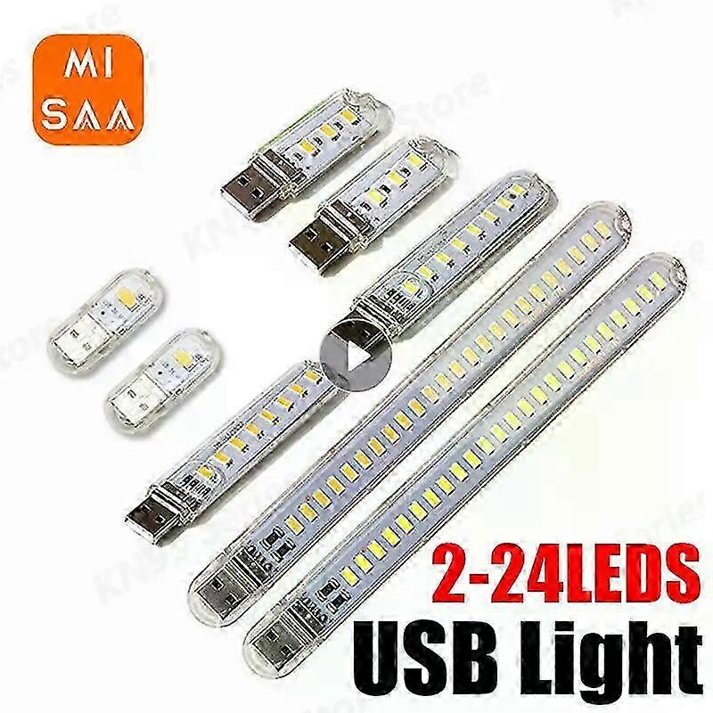24LED Portable USB Light Warm Cool White
