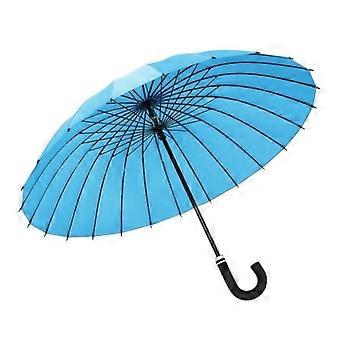 Sky Blue Windproof Golf Umbrella for Travel with Water‑Repellent Canopy and Non‑Slip Handle