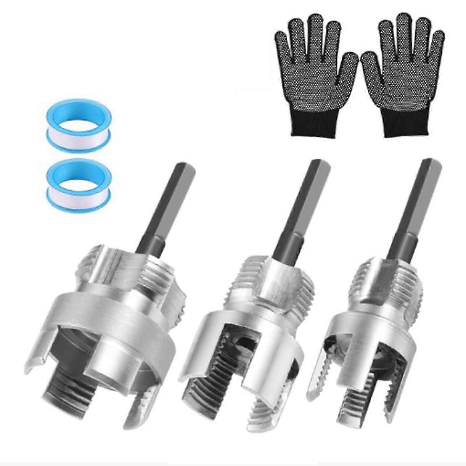 Multisize PVC Pipe Threading Tool Set