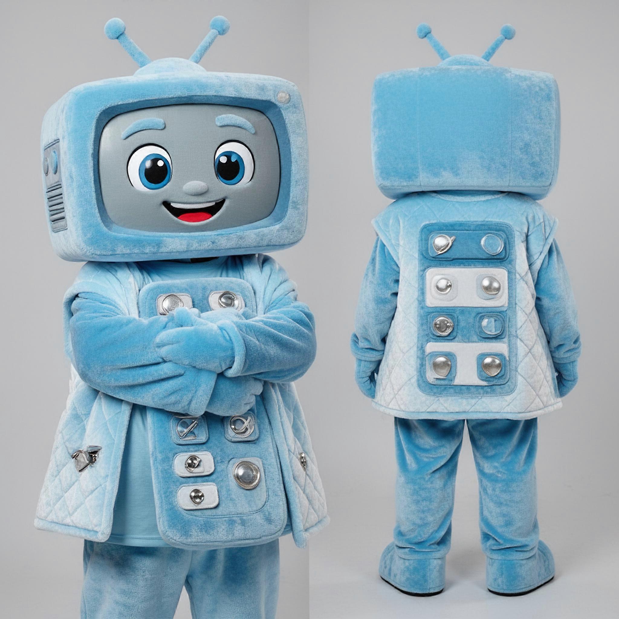 MASTICOT Sky Blue Sleek Television Mascot