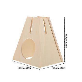 Hamster Water Bottle Holder Wood Small Animal Drinking Station
