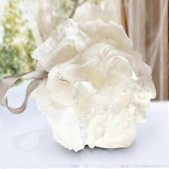 Luxury Bath Bombs and Bath Flowers Set for Muscle Relaxation Spa, Milky White, SingleUse