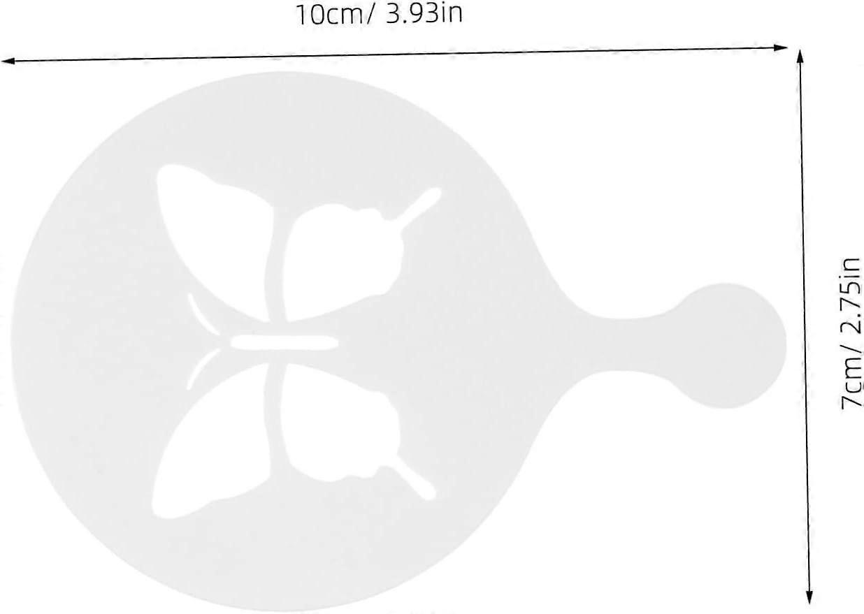 Art Stencils 8pcs Pp Reusable Templates for Cake Decorating