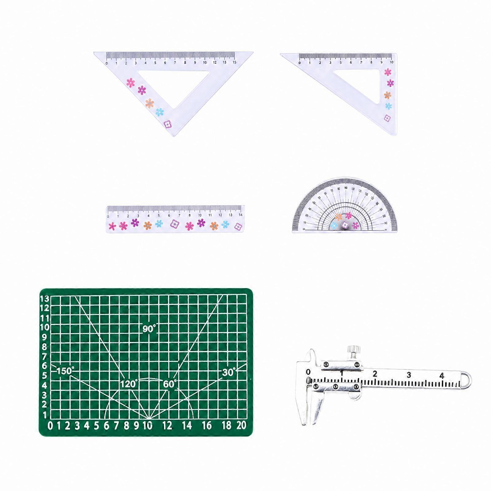 Miniature Drafting Tool Set Gridded for Dollhouse Hobbyists