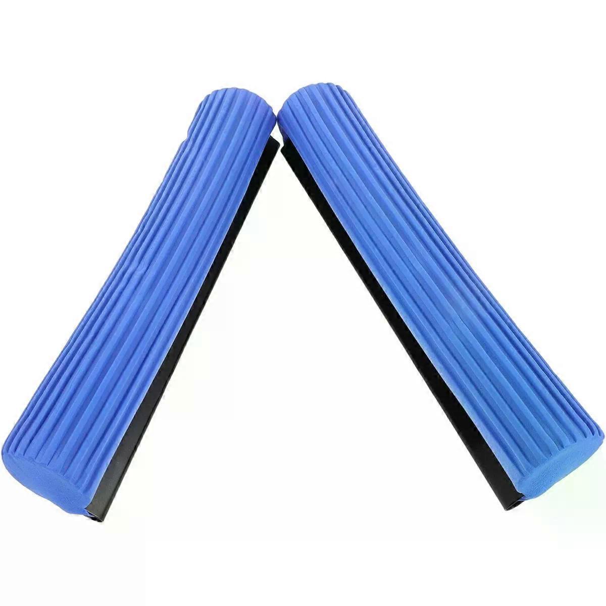 2pcs Sponge Mop Head Replacement Refill 10.4x2.2 Inch Pva Blue
