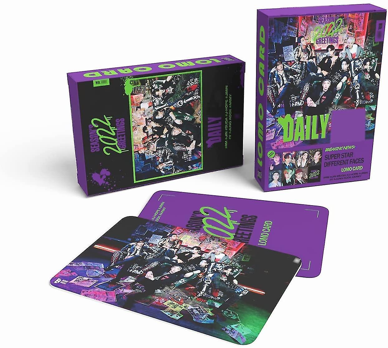 55個バンタンボーイズ2022シーズンの挨拶フォトカードKpopメカンディーズロモカードアーミーガールズギフト