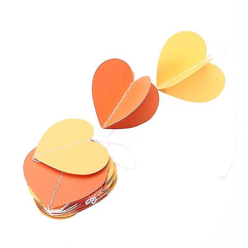 Party Streamers & Curtains 2m 3d Heart Garland Hanging Decoration Streamers Banner Bunti