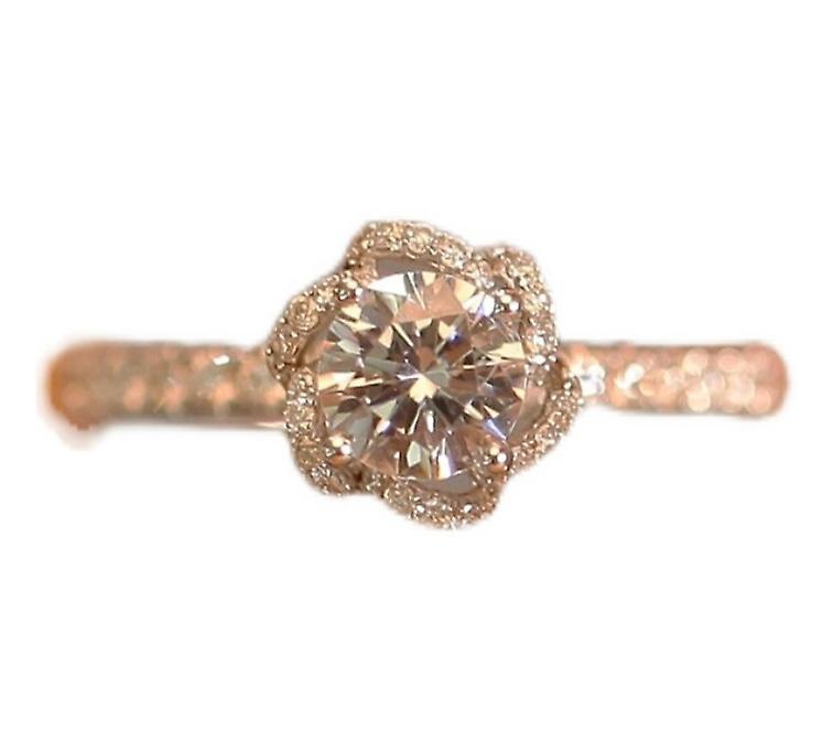 (champagne)moissanite imitasjon ring