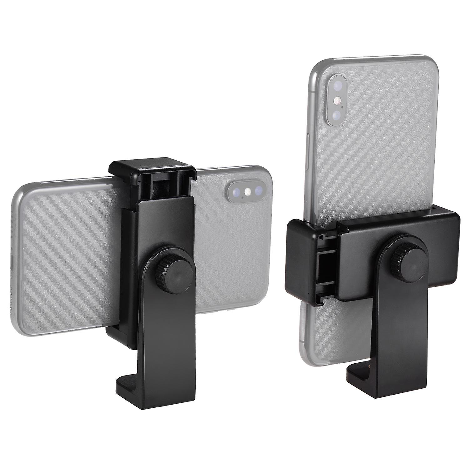Smartphone Clamp Holder Phone Mount Adapter Phone Clip for Tripod Selfie Stick with Detachable