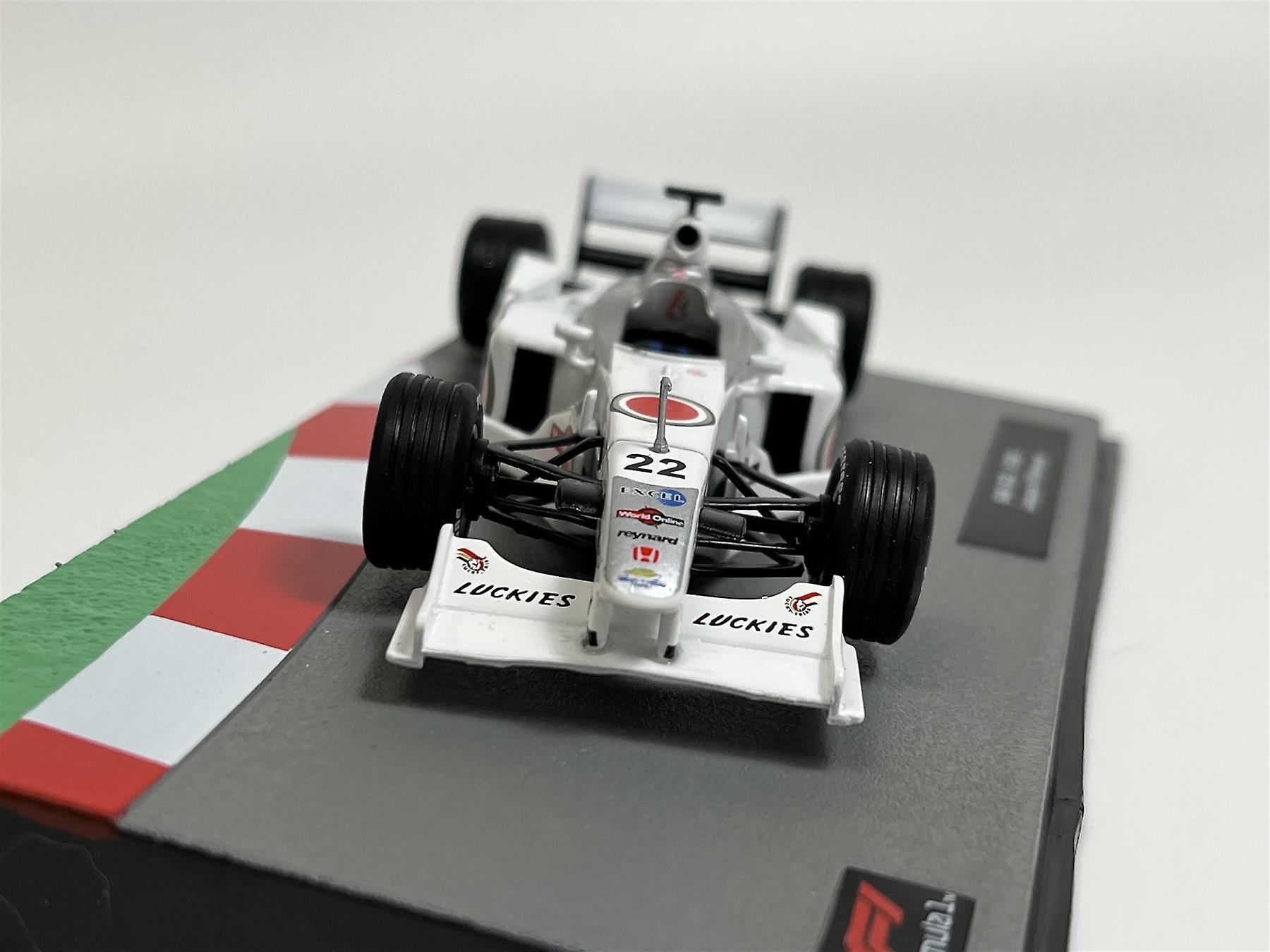 miniature minichamps 1/43.formule 1.f1 . BAR HONDA 03.Jacques VILLENEUVE. 2001