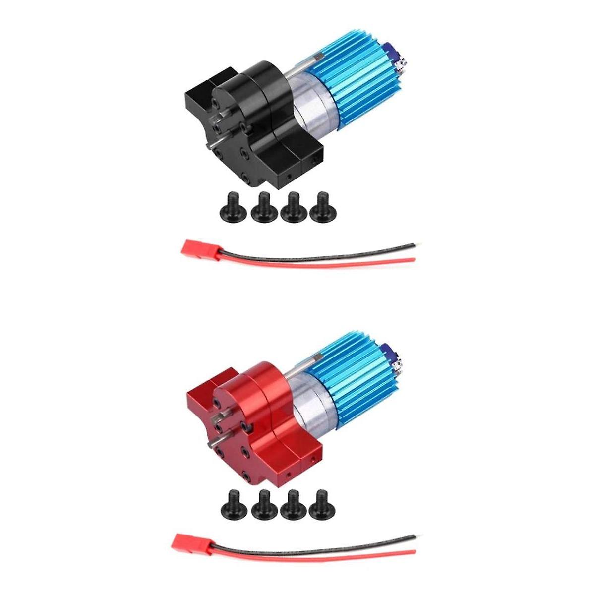 2Pieces RC Car Metal Gear Box Motor for WPL B1 B-14 B-16 Upgrade Parts