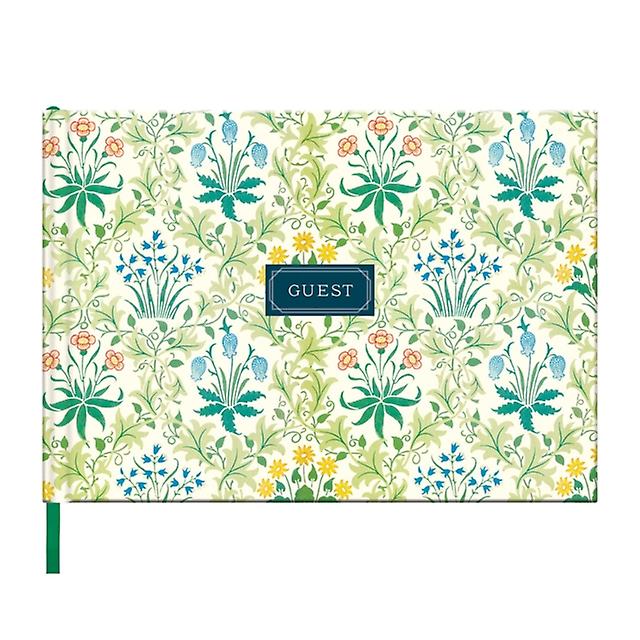William Morris Celandine Guest Book by Galison Paperback Book