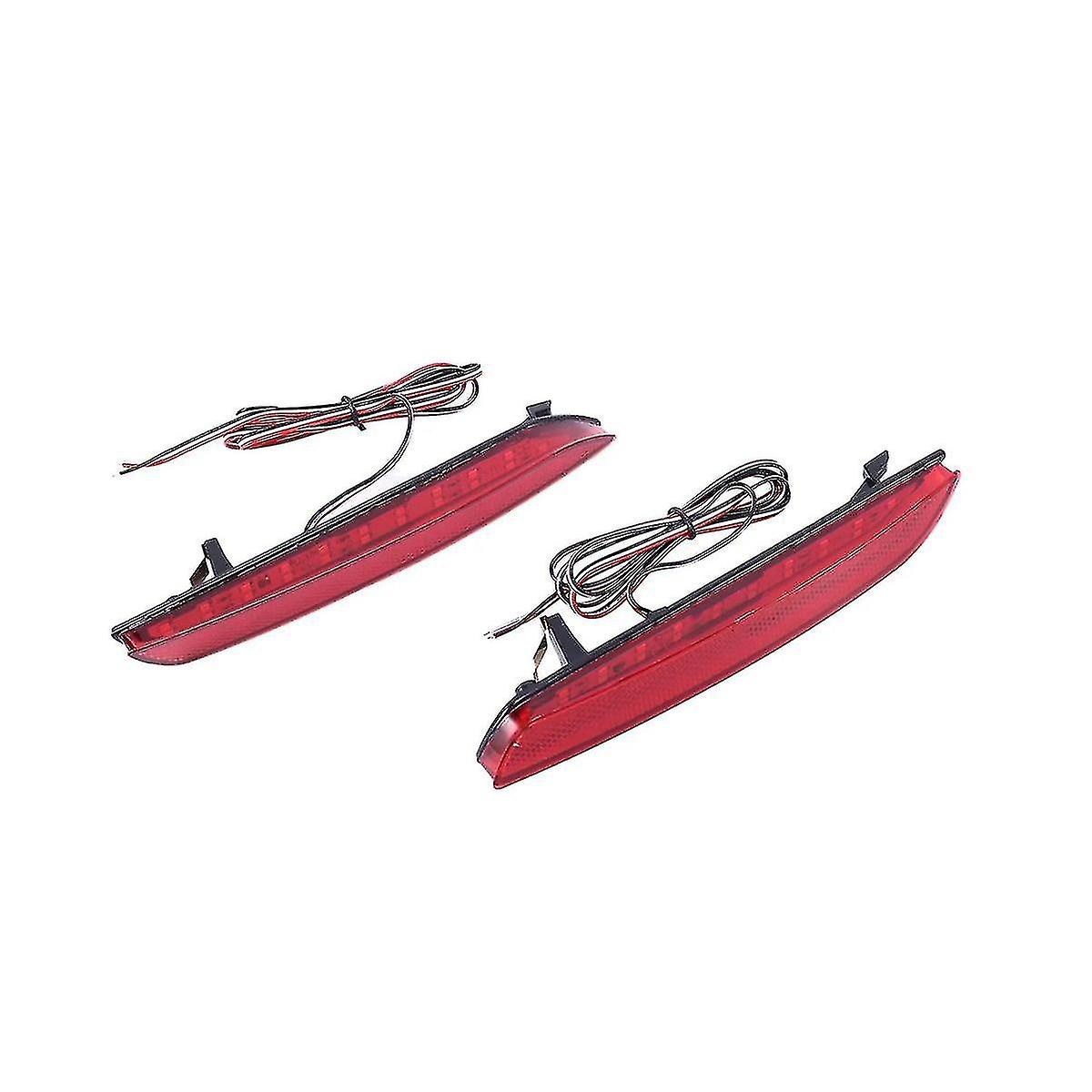 thumbnail interactive-video image 1 of MZORANGE Rear Bumper Reflector LED Tail Lights For Mitsubishi Outlander 2007-2012 (Red) 1 of 5