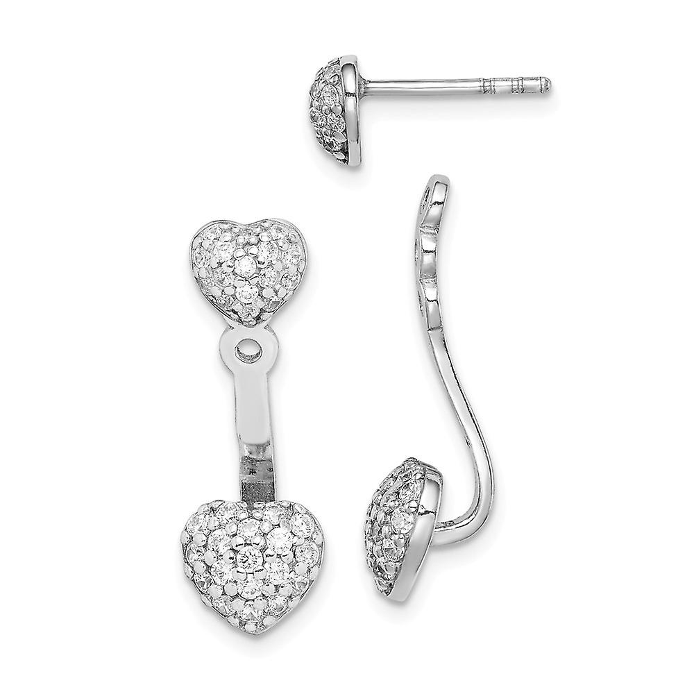 Love Text Zirconia Earrings - Gold main image 1